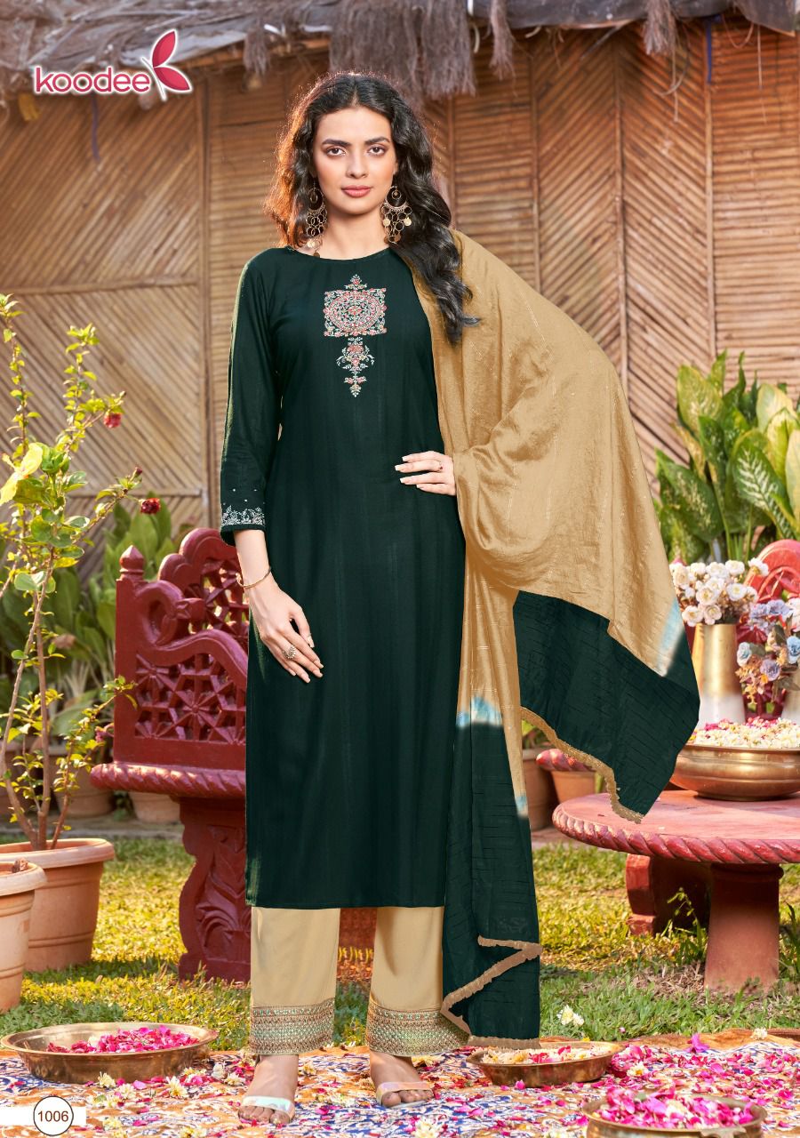 Koodee Pehchan 7 New Ethnic Wear Designer Fancy Kurti Bottom With Dupatta Readymade Collection